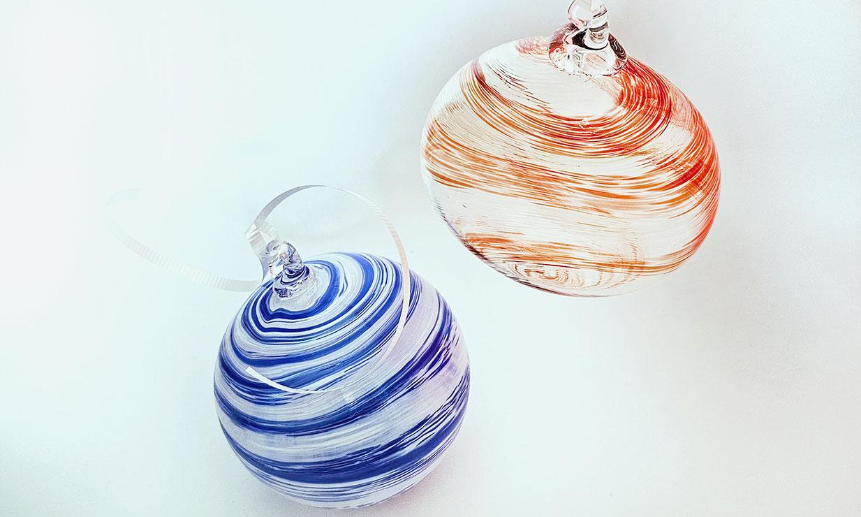 Set of 2 Party Mix, Hand Blown cheapest Glass Ornament